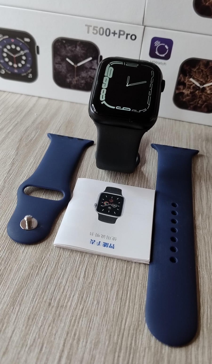 Reloj Inteligente T500 Plus Serie 7 Smartwatch 2 Pares De Manillas