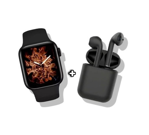 Reloj Inteligente T500 Plus Con 2 Pulsos+Audifonos Bluetooth Inpods 12